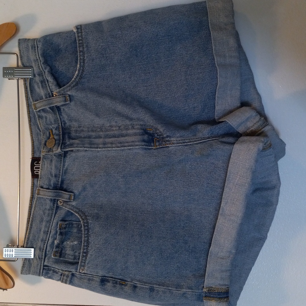 COPY - BOG lt blue denim jeans shorts rolled hem sz 29